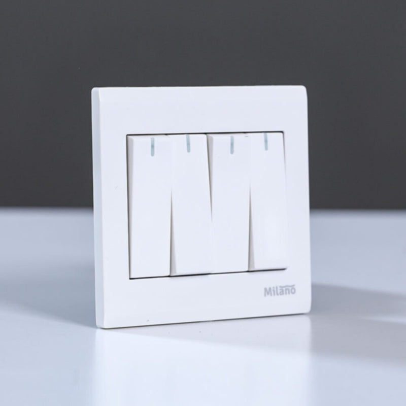 MILANO | 10A 4 Gang 2 Way SwitchMpw | 210800100017