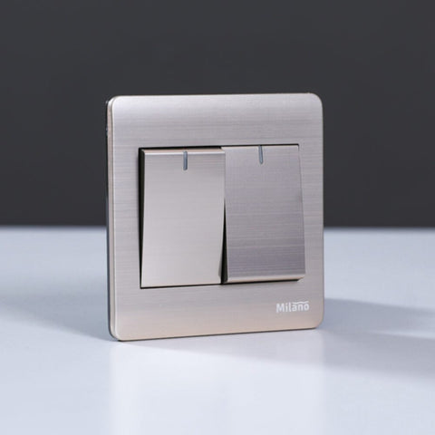 MILANO | 16A 2Gang 1Way Gd | 210800100020