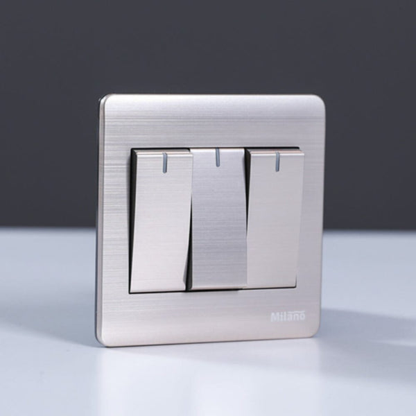 MILANO | 16A 3 Gang 1Way Switch Gd | 210800100022