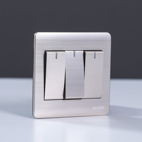 MILANO | 16A 3 Gang 1Way Switch Gd | 210800100022