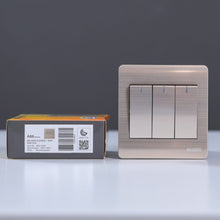 MILANO | 16A 3 Gang 1Way Switch Gd | 210800100022