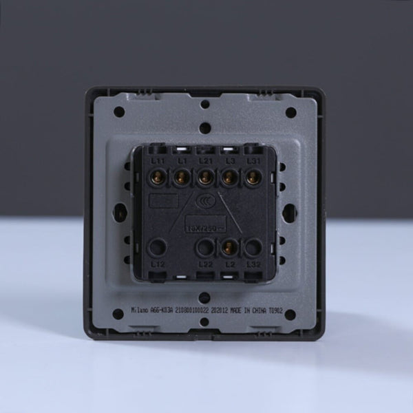 MILANO | 16A 3 Gang 1Way Switch Gd | 210800100022