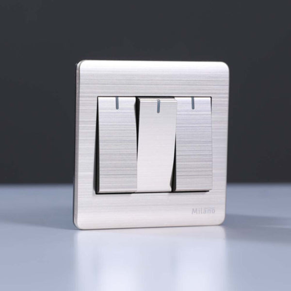 MILANO | 16A 3 Gang 2 Way Switch Gd | 210800100023