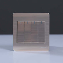 MILANO | 10A 4 Gang 1 Way Switch Gd | 210800100024