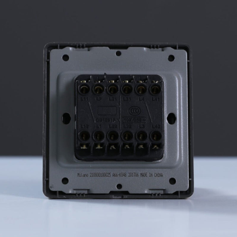 MILANO | 10A 4 Gang 2 Way Switch Gd | 210800100025