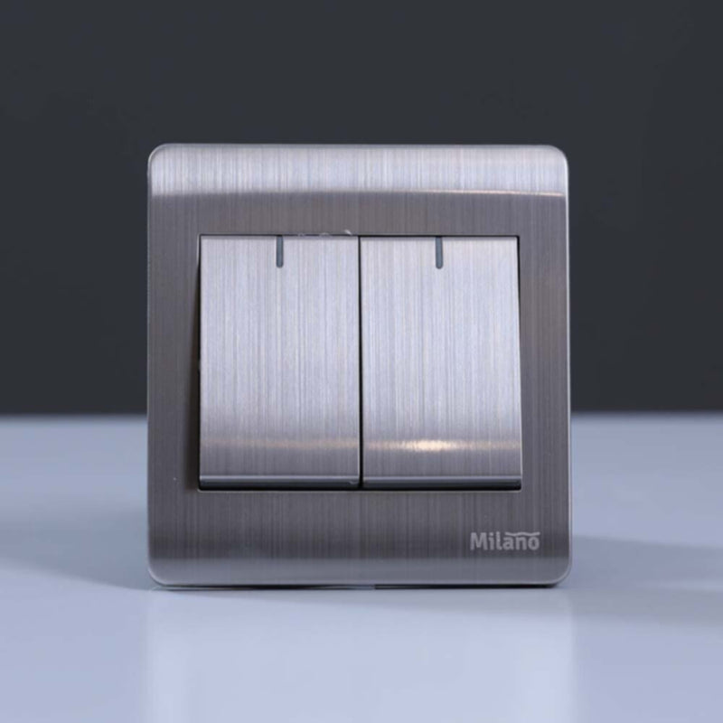 MILANO | 16A 2 Gang 2Way Switch Sl | 210800100029