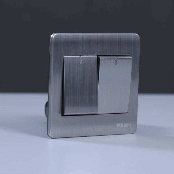 MILANO | 16A 2 Gang 2Way Switch Sl | 210800100029