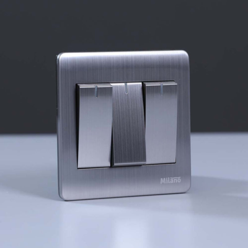 MILANO | 16A 3 Gang 1Way Switch Sl | 210800100030