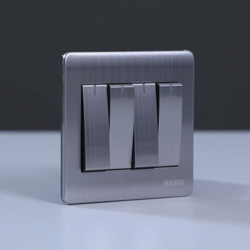 MILANO | 10A 4 Gang 1 Way Switch Sl | 210800100032