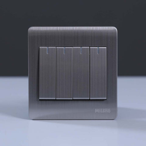MILANO | 10A 4 Gang 2 Way Switch Sl | 210800100033