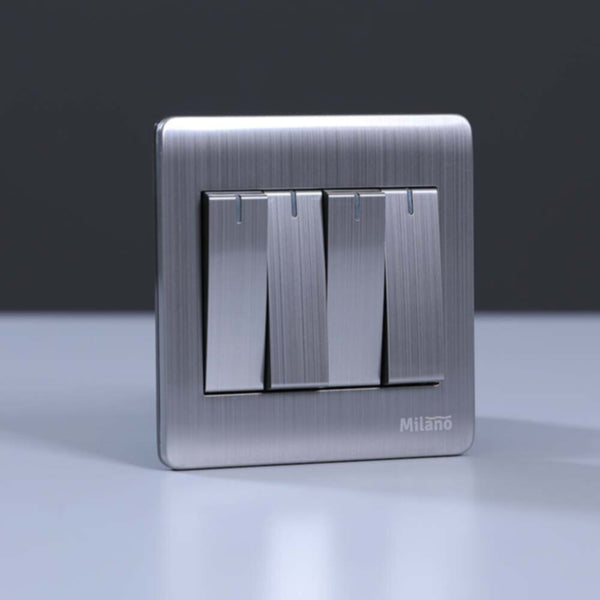 MILANO | 10A 4 Gang 2 Way Switch Sl | 210800100033