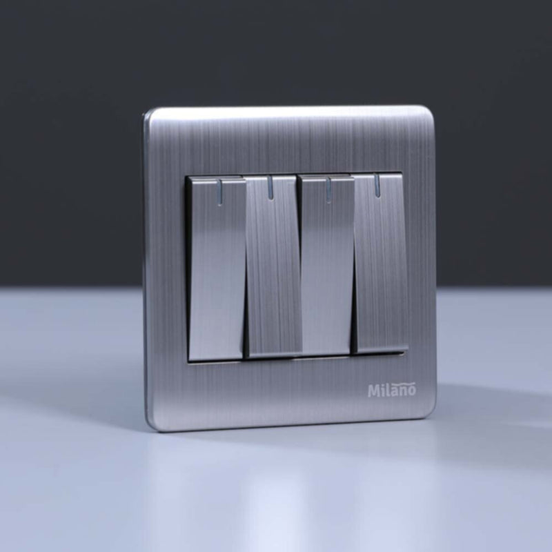 MILANO | 10A 4 Gang 2 Way Switch Sl | 210800100033
