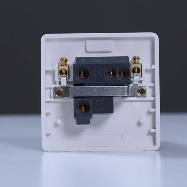 MILANO | 3A Unswitched Fuse Connection Unit White | 210800100039