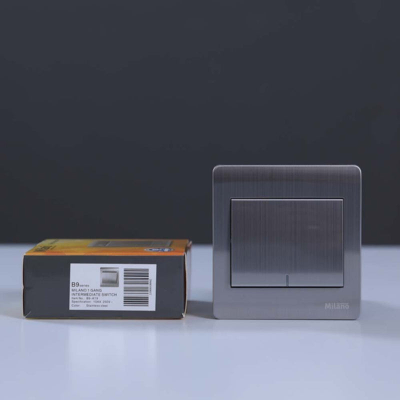 MILANO | 1 Gang Intermediate Switch Sl | 210800100042