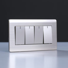 MILANO | 4 GANG 1 WAY SWITCH (3x6) GD | 210800100068