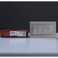 MILANO | 4 GANG 1 WAY SWITCH (3x6) GD | 210800100068