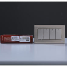 MILANO | 4 GANG 1 WAY SWITCH (3x6) GD | 210800100068