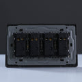MILANO | 4 GANG 1 WAY SWITCH (3x6) GD | 210800100068