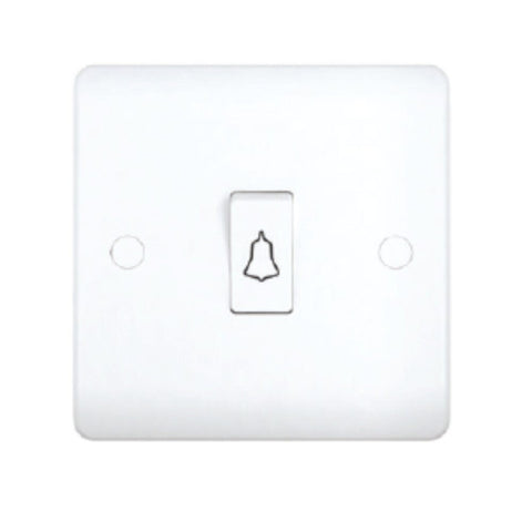 MILANO | 10A Bell Switch White | 210800200002