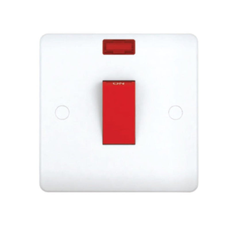 MILANO | 45A Dp Switch With Neon White | 210800300003