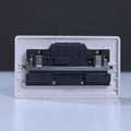 MILANO | 13A Double Switched Socket With Neon, Whit | 210800600003