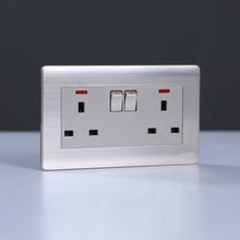 MILANO | 13A 2 Gang Socket With Neon Gd | 210800600008