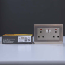 MILANO | 13A 2 Gang Socket With Neon Gd | 210800600008