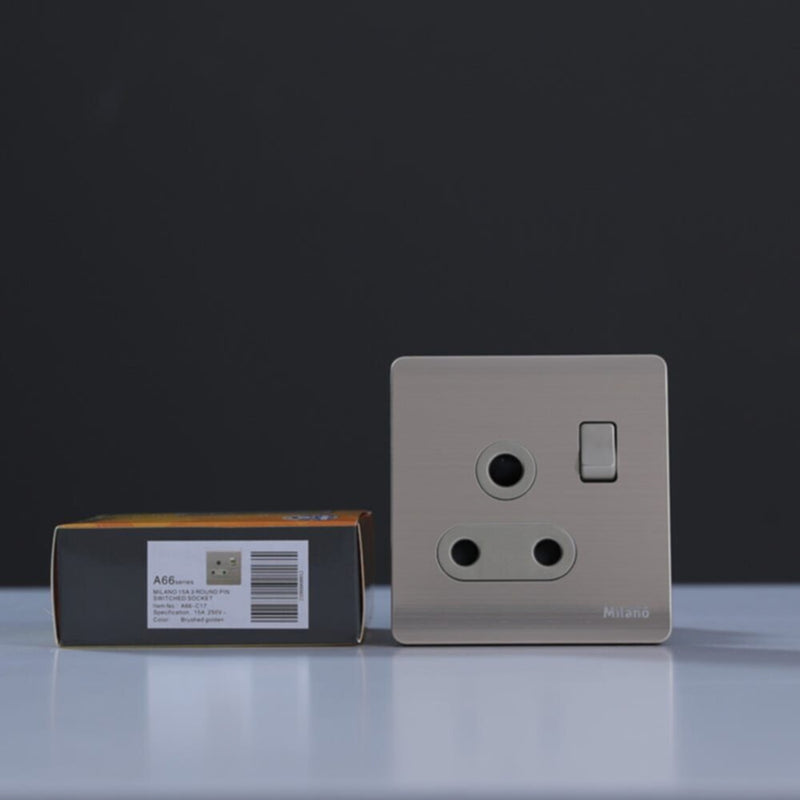 MILANO | 15A Switched Socket Gd | 210800600012
