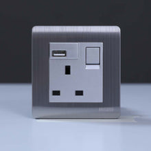 MILANO | 13A Socket With Neon With Usb Sl | 210802800001