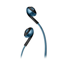 JBL | T205BT Pure Bass Wireless Metal Earbud Headphones with Mic - Blue