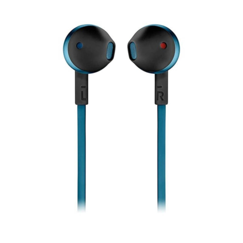 JBL | T205BT Pure Bass Wireless Metal Earbud Headphones with Mic - Blue