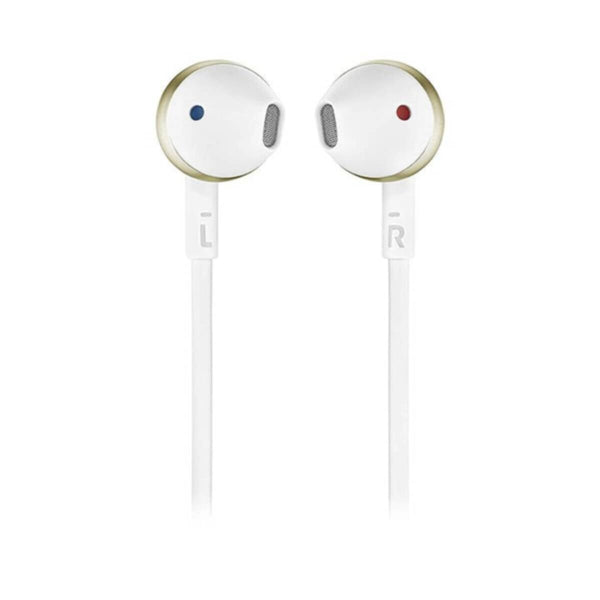 JBL | Pure Bass Wireless Metal Earbud Headphones with Mic - Gold | T205BT