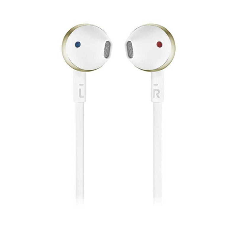 JBL | Pure Bass Wireless Metal Earbud Headphones with Mic - Gold | T205BT