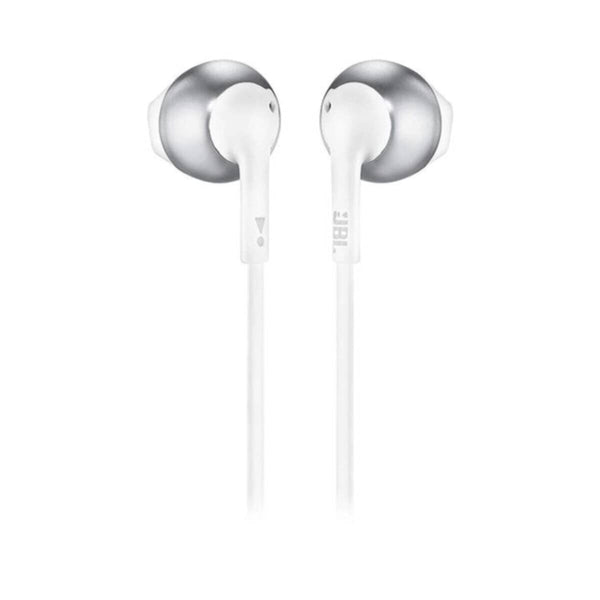 JBL | Pure Bass Wireless Metal Earbud Headphones with Mic - Silver | T205BT
