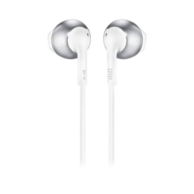 JBL | Pure Bass Wireless Metal Earbud Headphones with Mic - Silver | T205BT