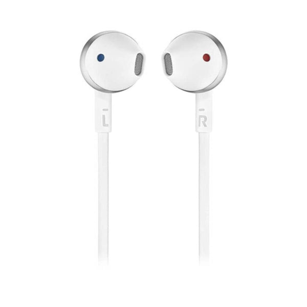 JBL | Pure Bass Wireless Metal Earbud Headphones with Mic - Silver | T205BT