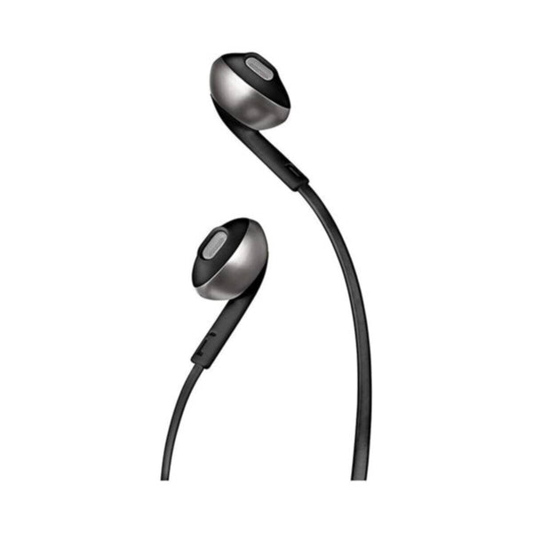 JBL | T205 Pure Bass Metal Earbud Headphones with Mic - Black