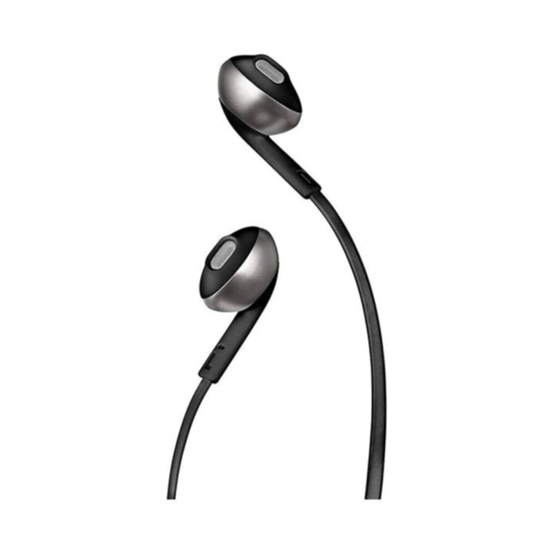 JBL | T205 Pure Bass Metal Earbud Headphones with Mic - Black