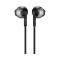 JBL | T205 Pure Bass Metal Earbud Headphones with Mic - Black
