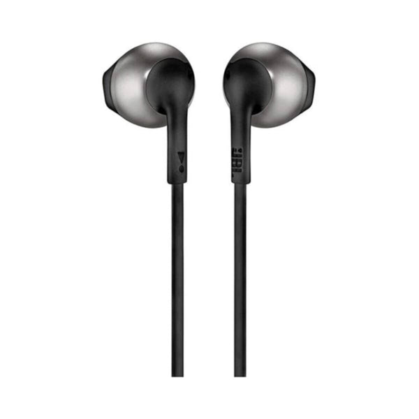JBL | T205 Pure Bass Metal Earbud Headphones with Mic - Black