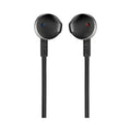 JBL | T205 Pure Bass Metal Earbud Headphones with Mic - Black