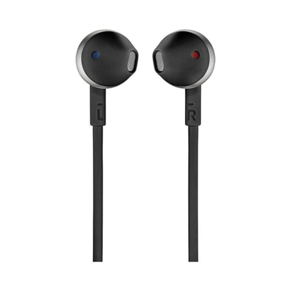 JBL | T205 Pure Bass Metal Earbud Headphones with Mic - Black