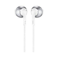 JBL | Pure Bass Metal Earbud Headphones with Mic - White | T205