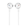 JBL | Pure Bass Metal Earbud Headphones with Mic - White | T205