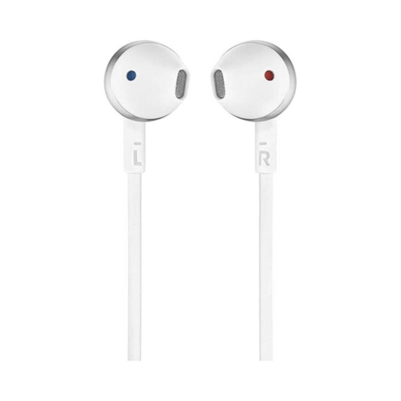 JBL | Pure Bass Metal Earbud Headphones with Mic - White | T205