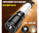 Generic High Power Led Flashlight Rechargeable Camping Lamp Lantern With Side Light Waterproof Outdoor Portable Light With Tail Hook | JPN6988