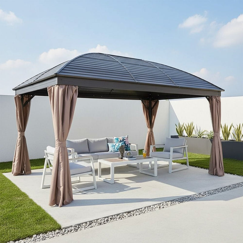 DANUBE | New Montero Metal Gazebo Brown | 231202704026