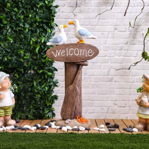 Kaolin Clay Garden Loved Bird DÃƒÆ’Ã‚Â©cor 39X25X81Cm - Jf188265 | 231202706794