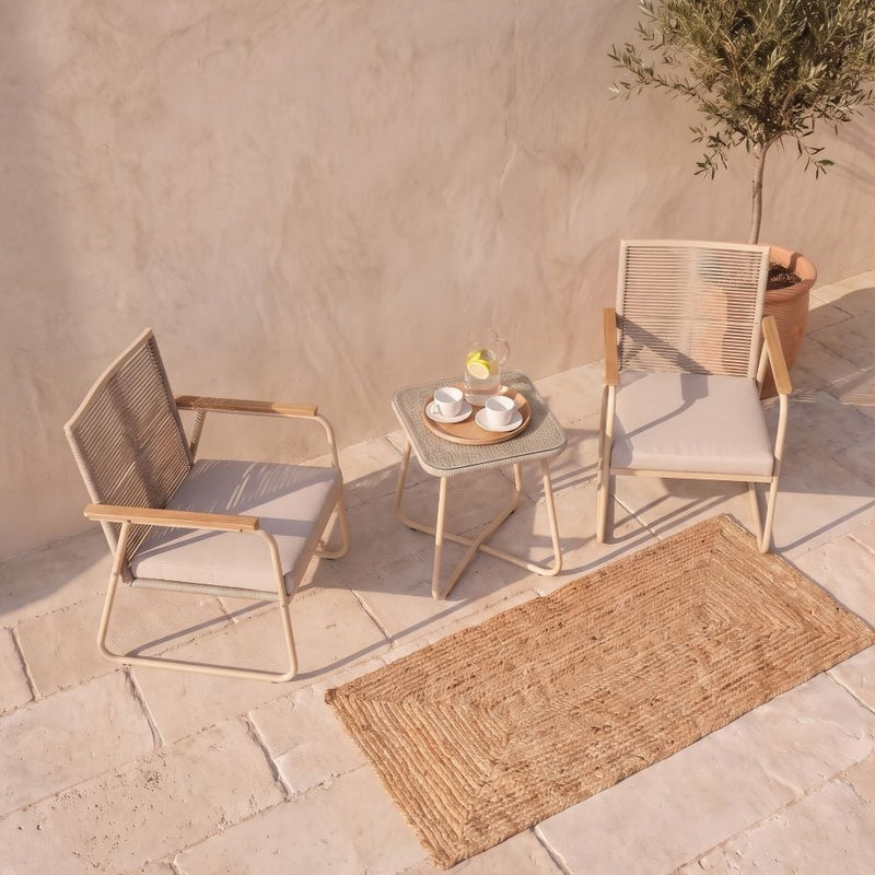 DANUBE | Aliza 1 + 2-Seater Balcony Set-Beige | 231202707586
