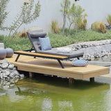 DANUBE | Sunny Lounger With Side Table-Grey | 231202707592